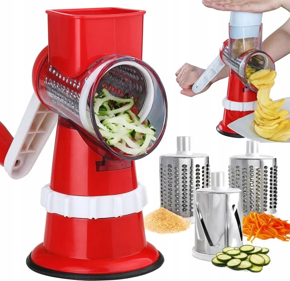 Burgonya Reszelő Gép Zöldség Sajt Reszelő 3x Reszelő Utántöltő 3az1ben