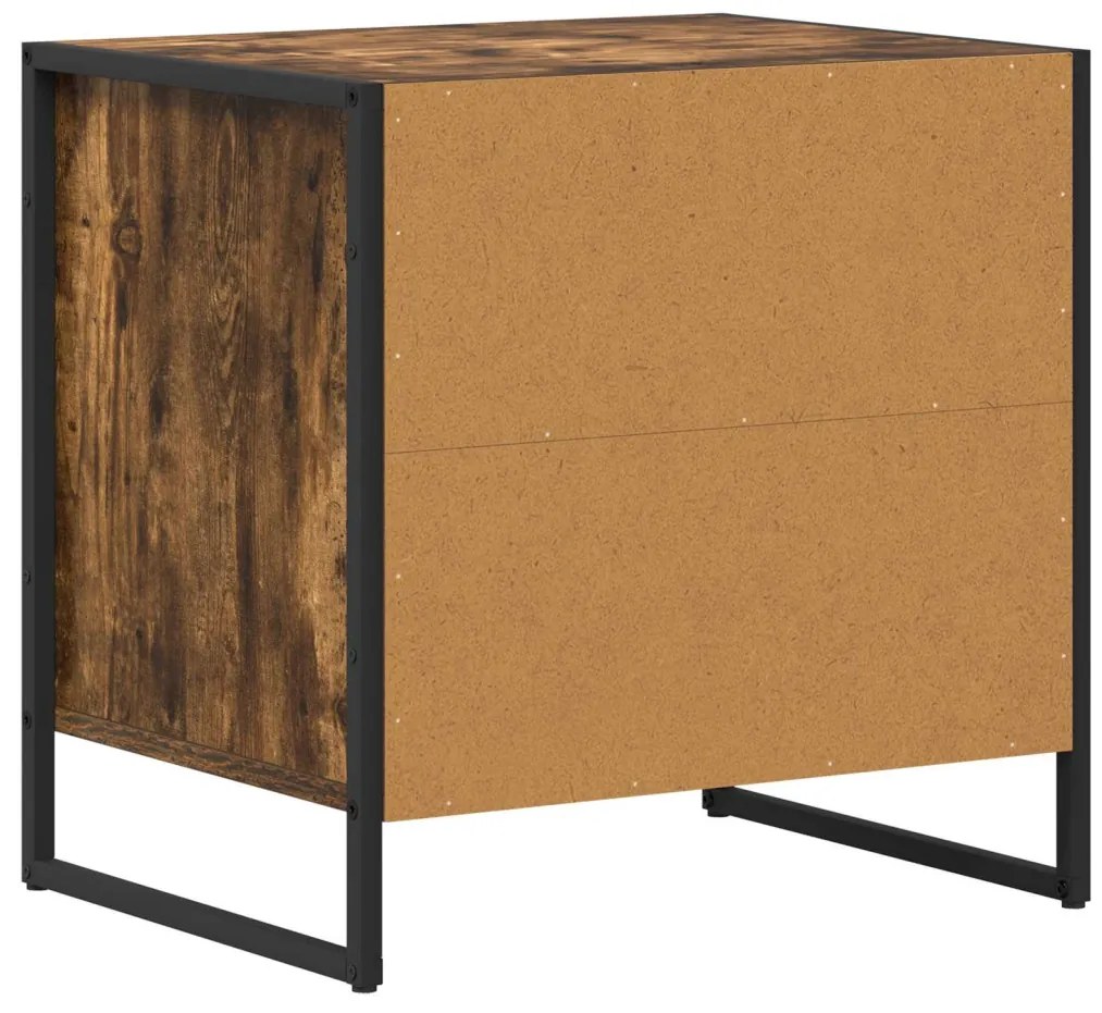 Éjjeli asztal fiókkal Füstös tölgy 50 x 39,5 x 50 cm Faanyag