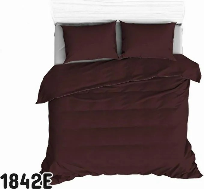 Ágyneműhuzat 140x200 bordó egyszínű