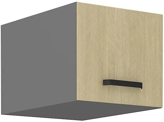 Felső konyheszekrény Scarmi 40 NAGU 36 1F (Antracit + Herringbone scandi). 1049749