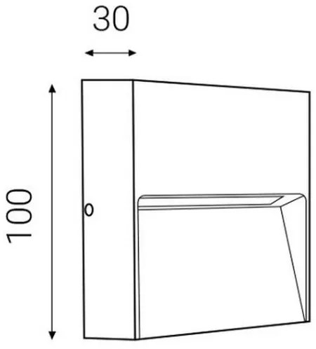 LED2 - LED Kültéri fali lámpa STEP ON LED/3W/230V antracit IP54