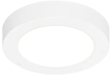 6 darabos süllyesztett vagy felületre szerelhető spotlámpa szett fehér 14 cm LED-del, 3 lépéses Dim to Warm funkcióval és Dip Switch-el - Trans