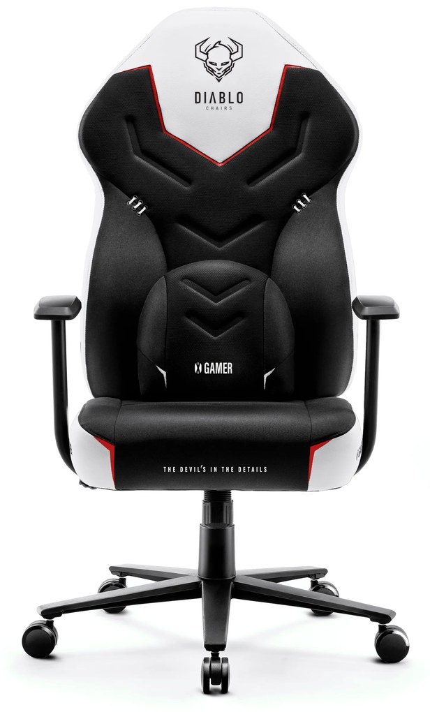 Diablo X-Gamer 2.0 Gamer szék Átlagos méret: fekete-fehér Diablochairs