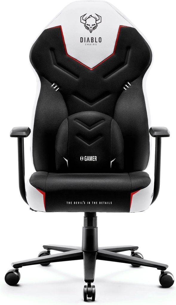 Gamer szék műbőr fehér Normal Size: Diablo X-Gamer 2.0 Snow White