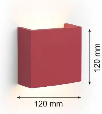 Argon 8361 - LED Fali lámpa GENT LED/3,6W/230V 3000K piros