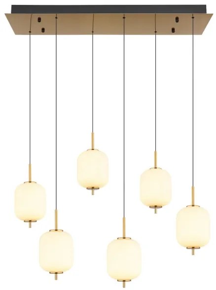 Globo 15217-6 - LED Csillár zsinóron EWALD 6xLED/6,7W/230V