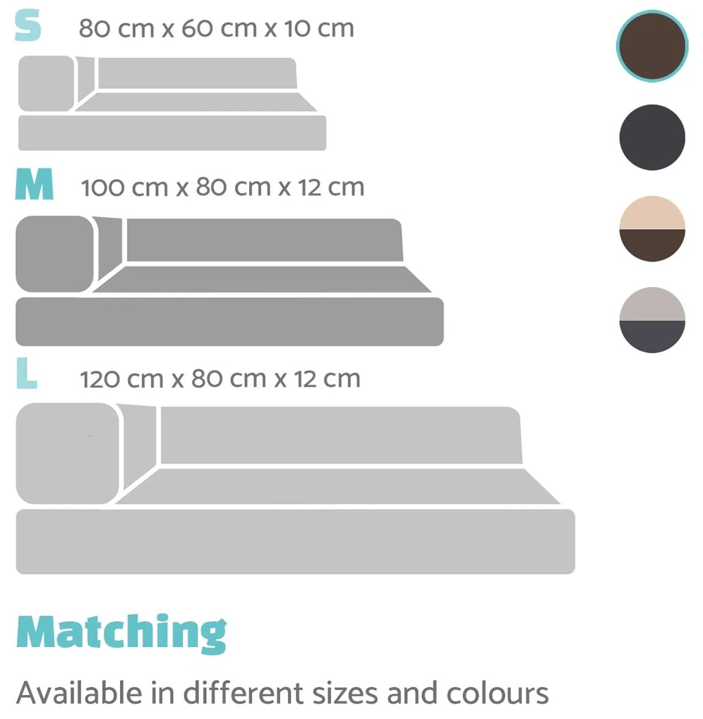 Odin, kutyafekhely, alátét, mosható, ortopéd, csúszásgátló, légáteresztő, memóriahab, M méret (100 x 12 x 80 cm)