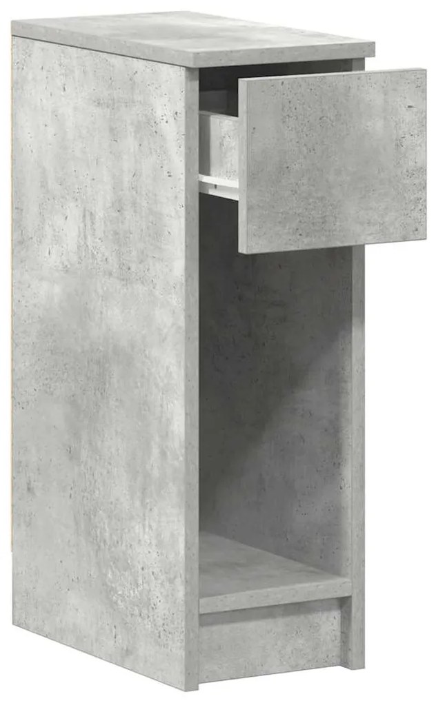 betonszürke éjjeliszekrény fiókkal 20 x 36 x 60 cm