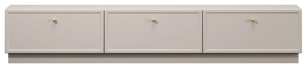 Lorini TV szekrény 200 cm - kasmír / arany fogantyúk