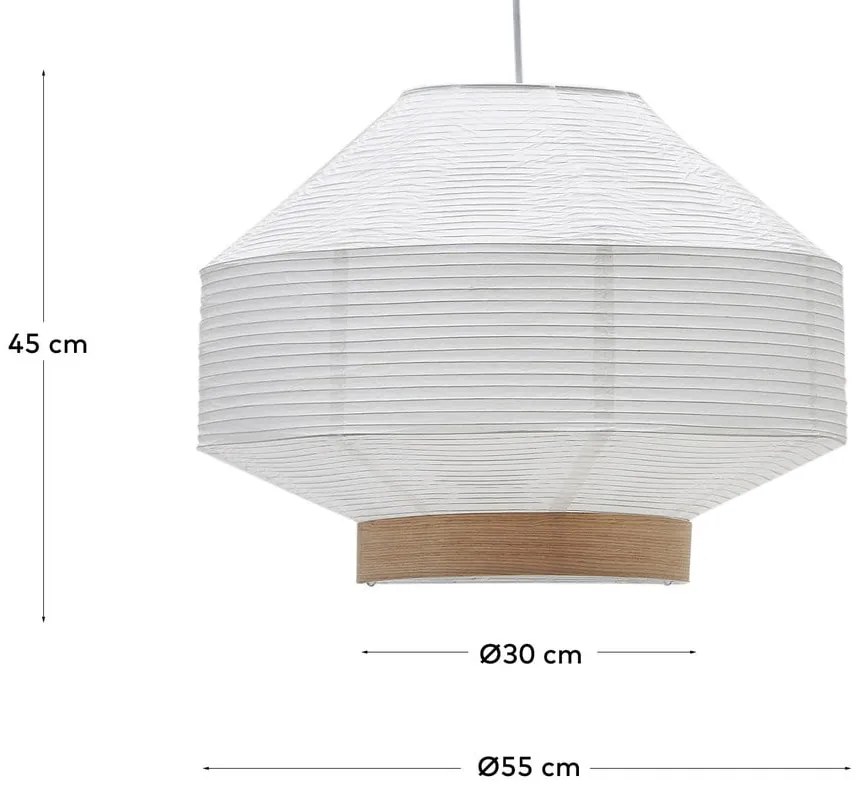 Fehér lámpabúra ø 55 cm Hila – Kave Home
