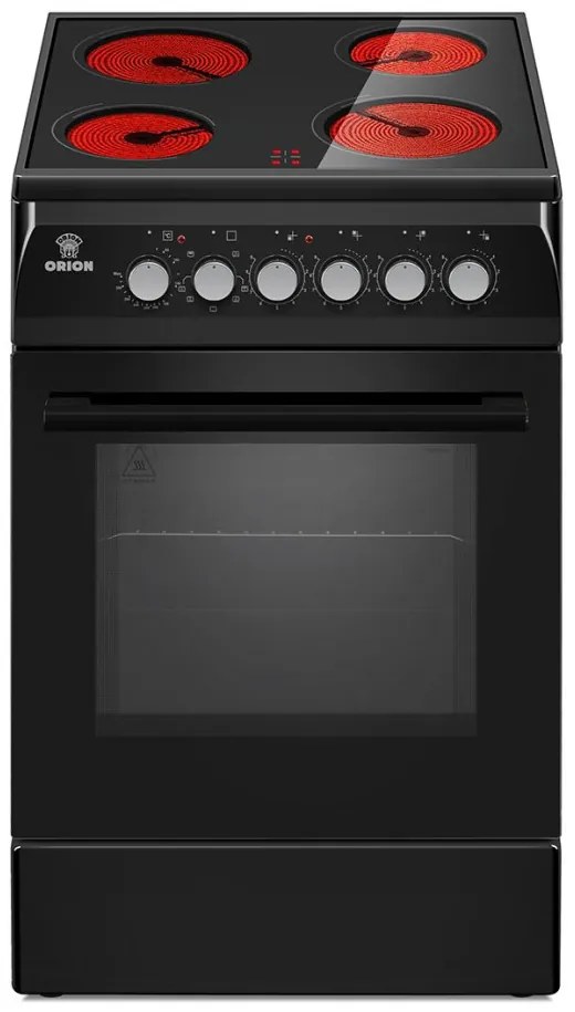 Orion OEC-VC04B fekete 4 zónás kerámialapos elektromos tűzhely 50*60cm