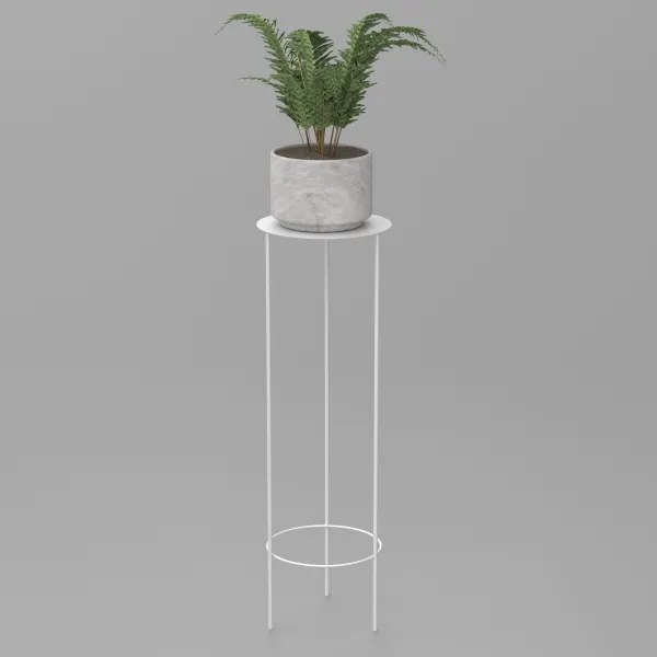 Virágállvány 100x32 cm, fehér