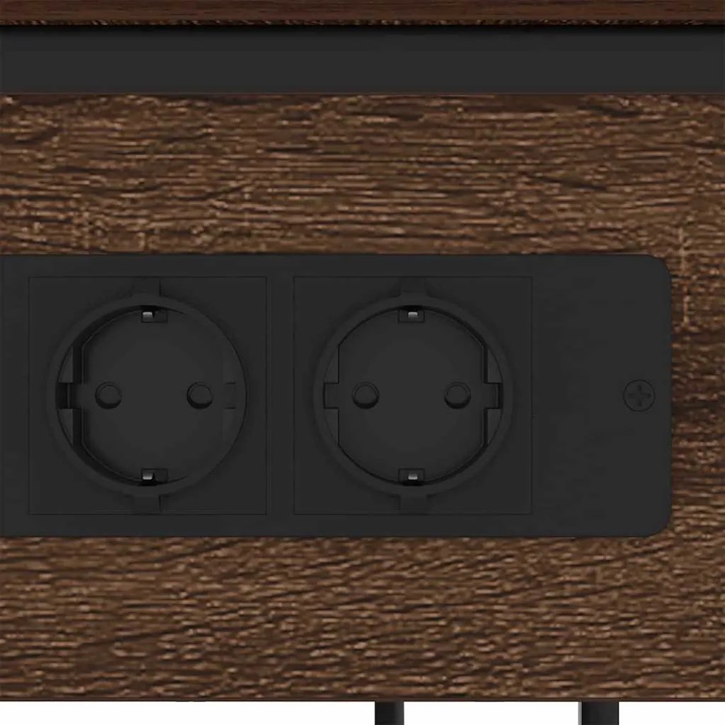 Éjjeliszekrény barna tölgy 41 x 28 x 76 cm Faanyag