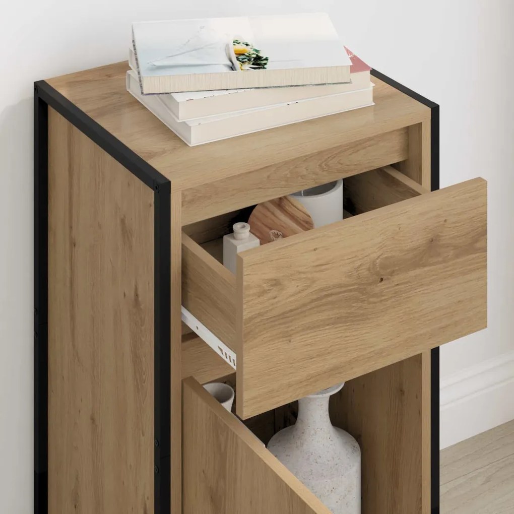 Széf fiókkal Művészi tölgy 81 x 36 x 150.5 cm Faanyag