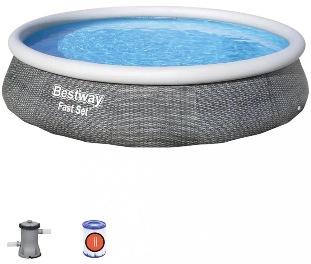 Bestway Fast Set felfújható medenceszett szivattyúval 396 x 84 cm
