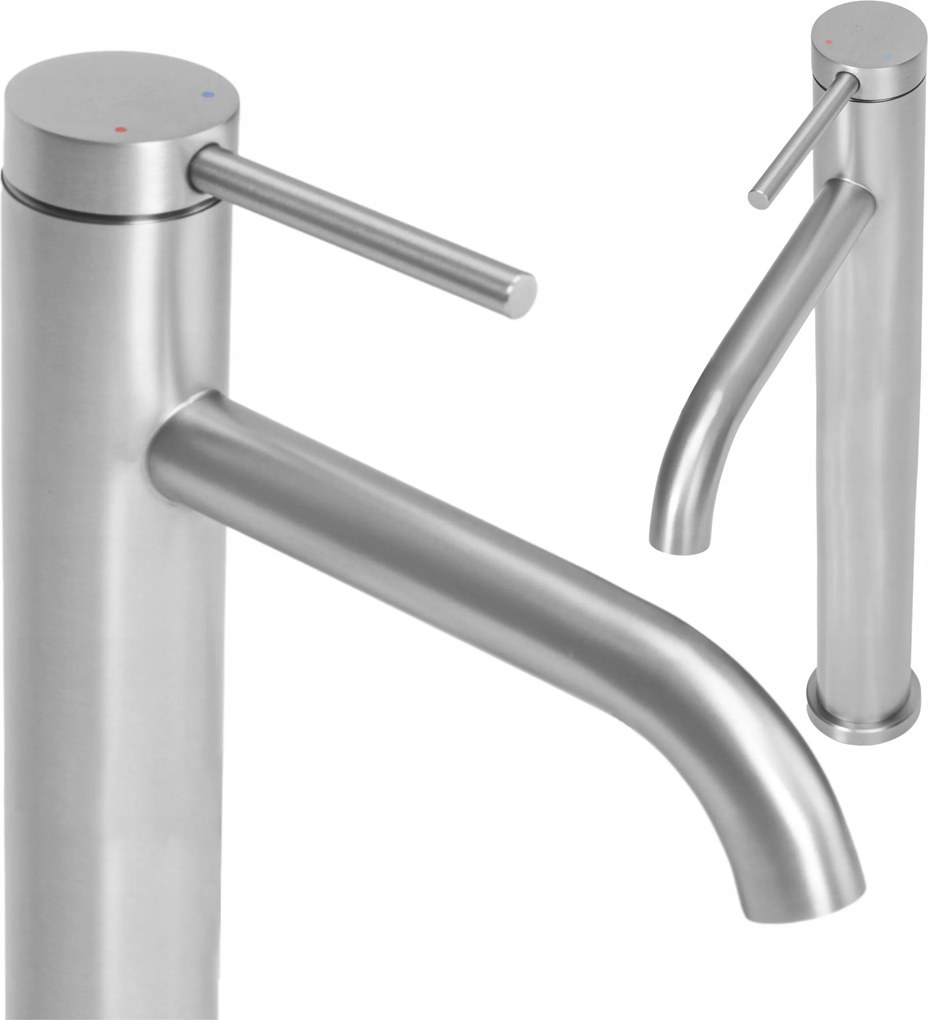 Mosdó csaptelep Króm Csiszolt Nikkel Magas Rea Clif Asztali