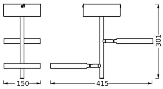 Ledvance - LED Spotlámpa DECOR SATURN 2xLED/11W/230V 3000/4200/6500K