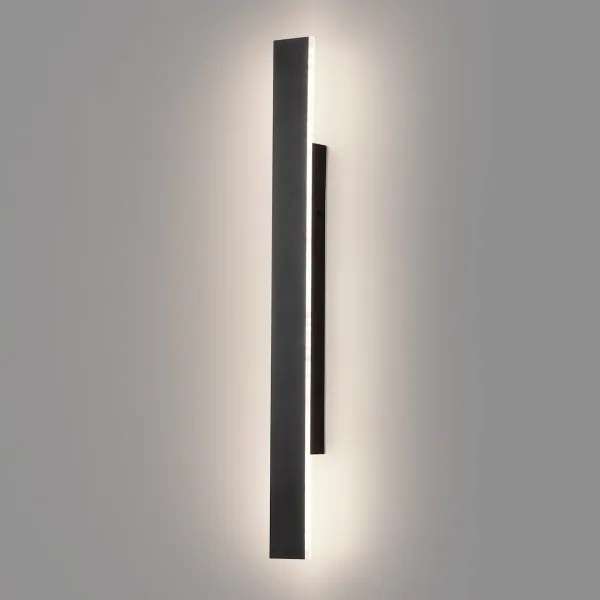 LED kültéri fali lámpatest WOW LED/11W/230V 3000/4000/6000K 60 cm IP54 fekete