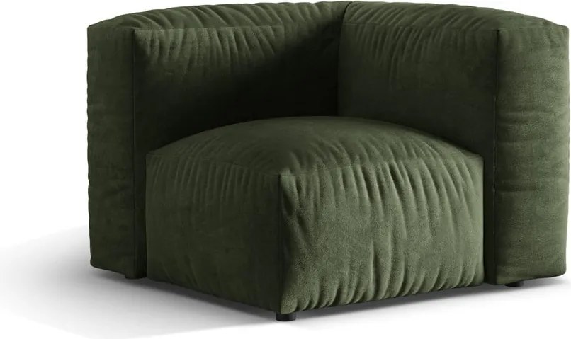 Zöld bársony kanapé modul (variálható sarok) Martina – Micadoni
