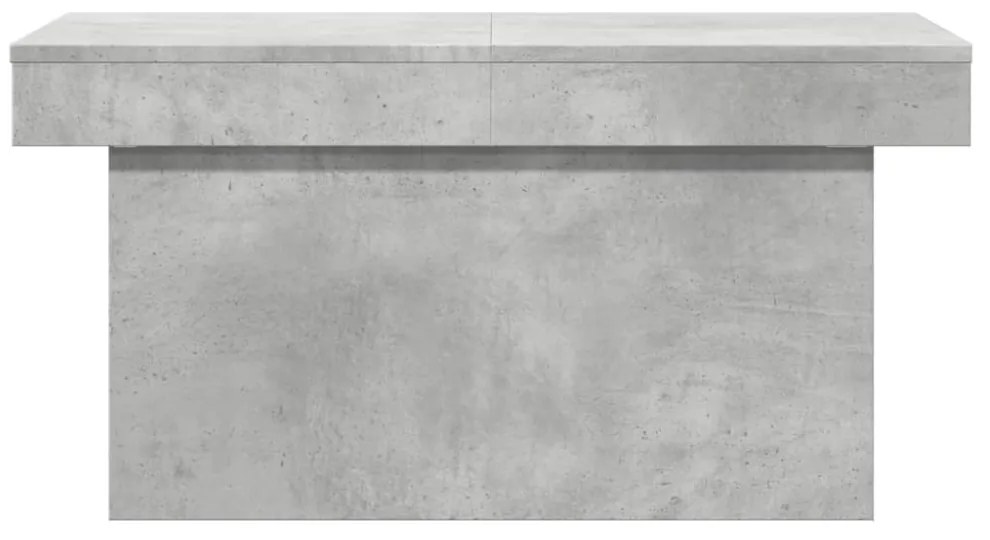 betonszürke szerelt fa dohányzóasztal 100 x 55 x 40 cm