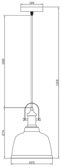 Lámpa Mennyezeti lámpatest MUSCARI 2 IIB,3732,AC220-240V,50/60Hz,1*E27, IP20,átmérő232,5CM,egy, fehér