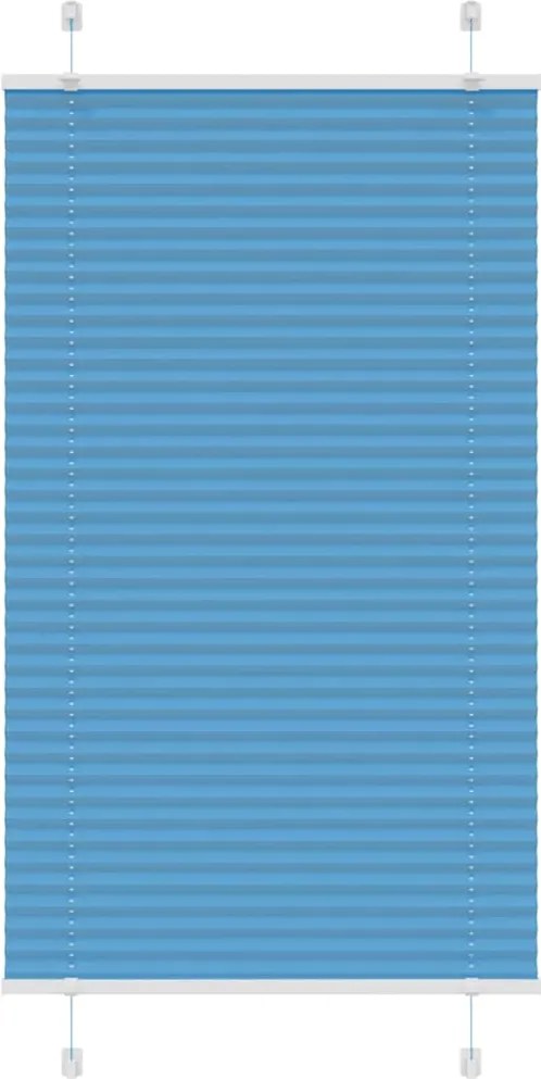 vidaXL pliszírozott redőny kék 70x100 cm szövetszélesség 69,4 cm