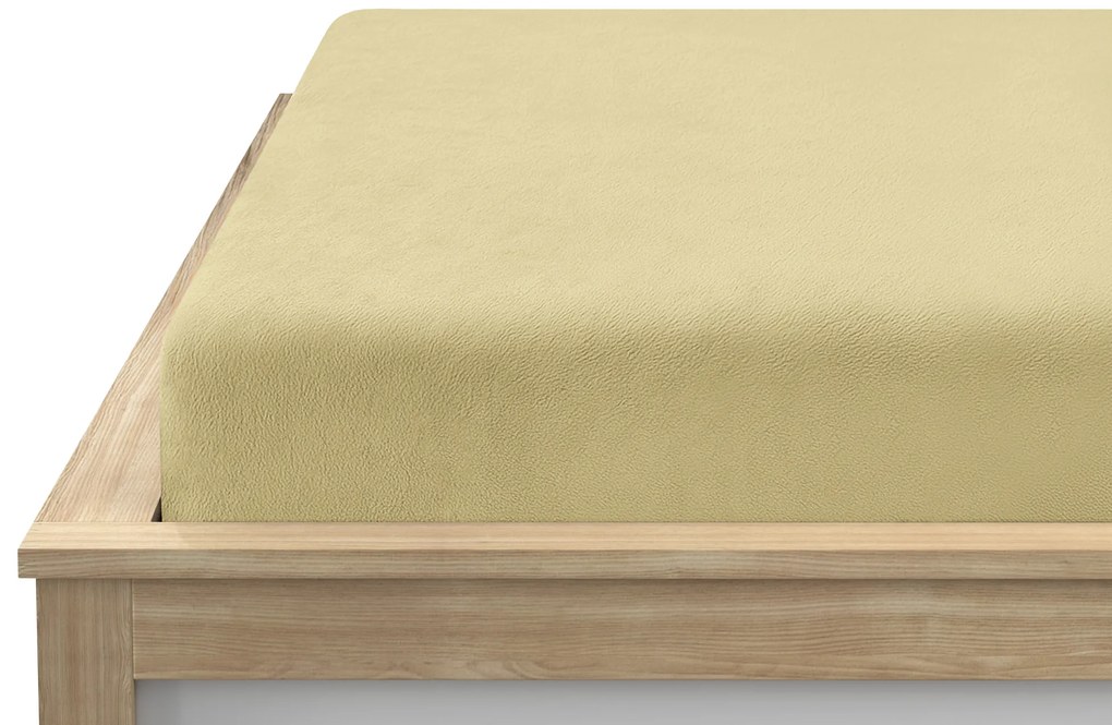 Mikroplüss lepedő SOFT 180x200 cm sárga