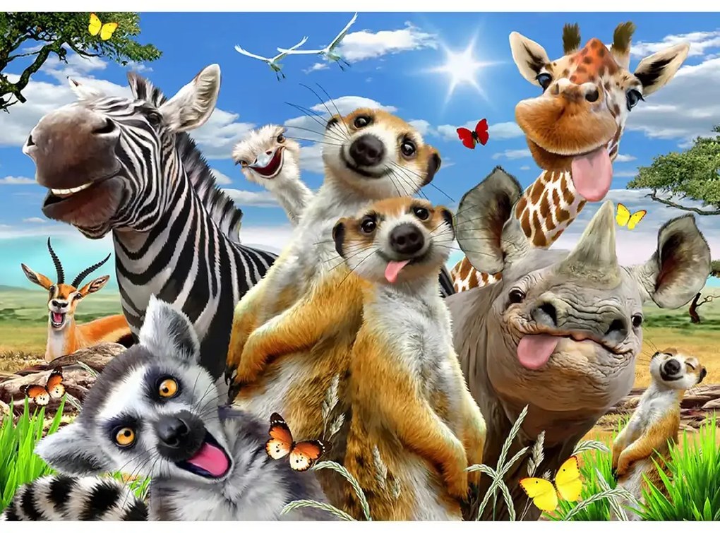 Üdvözöl Afrika fa puzzle