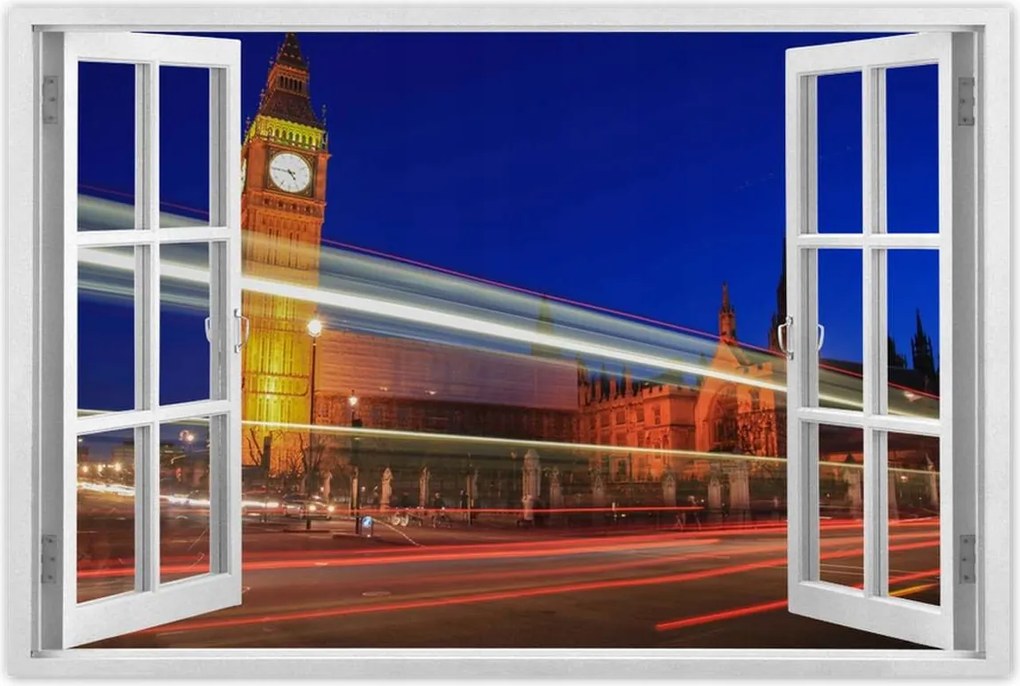 Poszterek 120x80 A Big Ben mellett lebegett