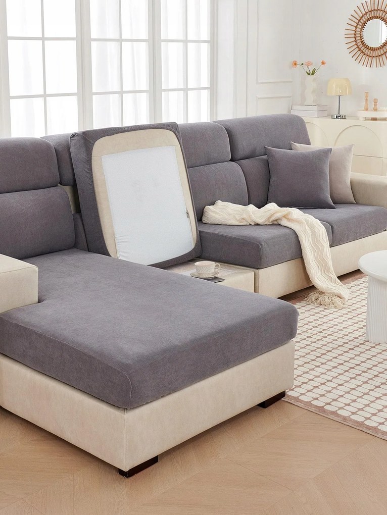 Szürke Kanapé Huzat Sima, Gumis Shein