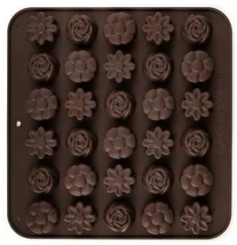 Banquet Culinaria Brown szilikon csokiformák, 21,4 x 20,6 cm, formakeverék