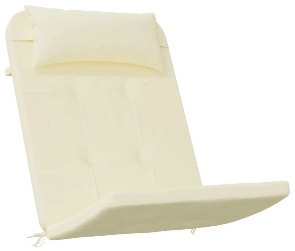 2 db krémszínű oxford-szövet Adirondack-székpárna