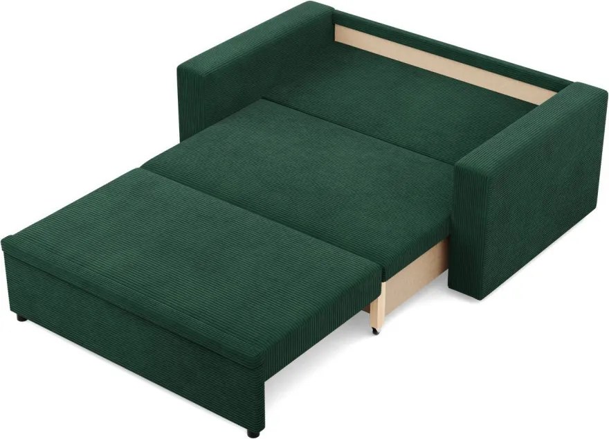 Zeus kanapé, kordbársony, hab töltet, egyenes kartámasz, zöld