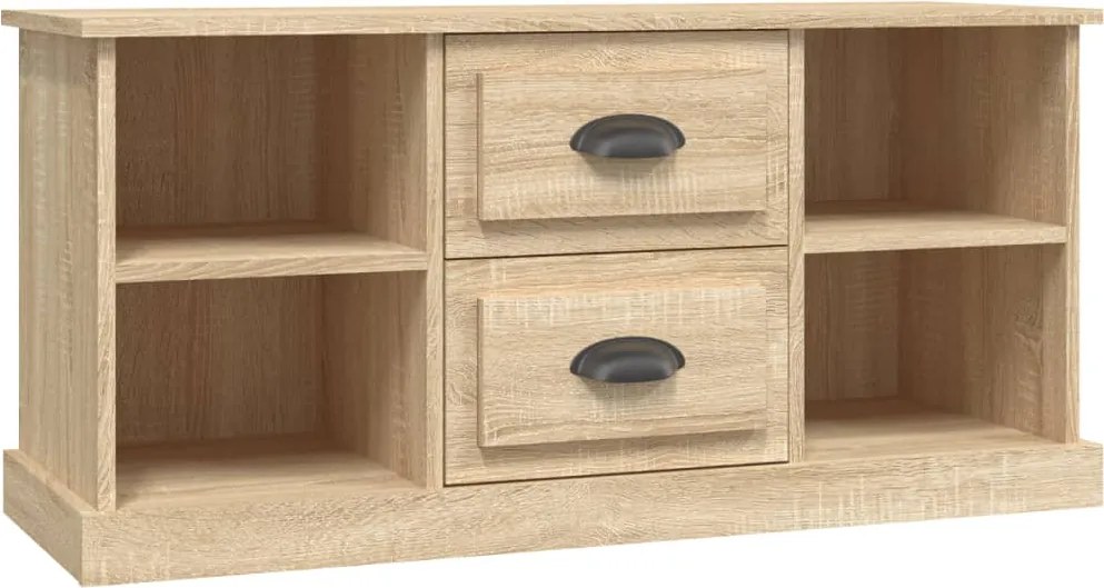 vidaXL sonoma tölgyszínű szerelt fa TV-szekrény 99,5x35,5x48 cm