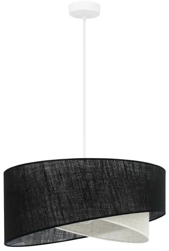 Brilagi - LED Csillár zsinóron LYRA 1xE27/15W/230V fekete/krémes