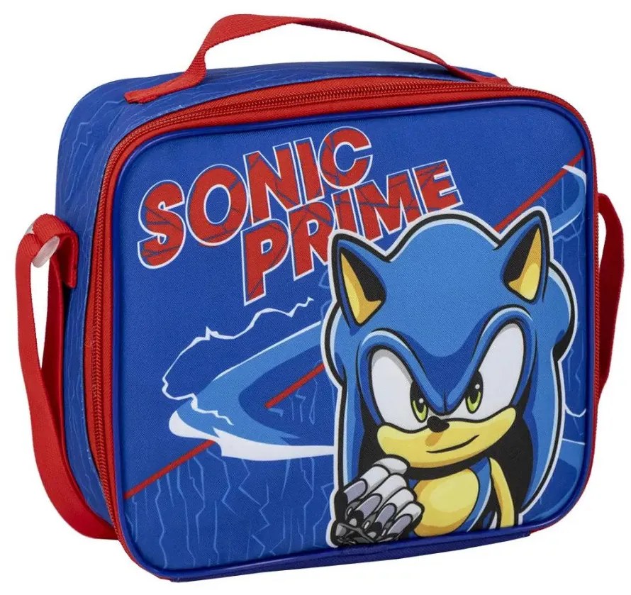 Sonic a sündisznó thermo uzsonnás táska, kék 22 cm (Prime)