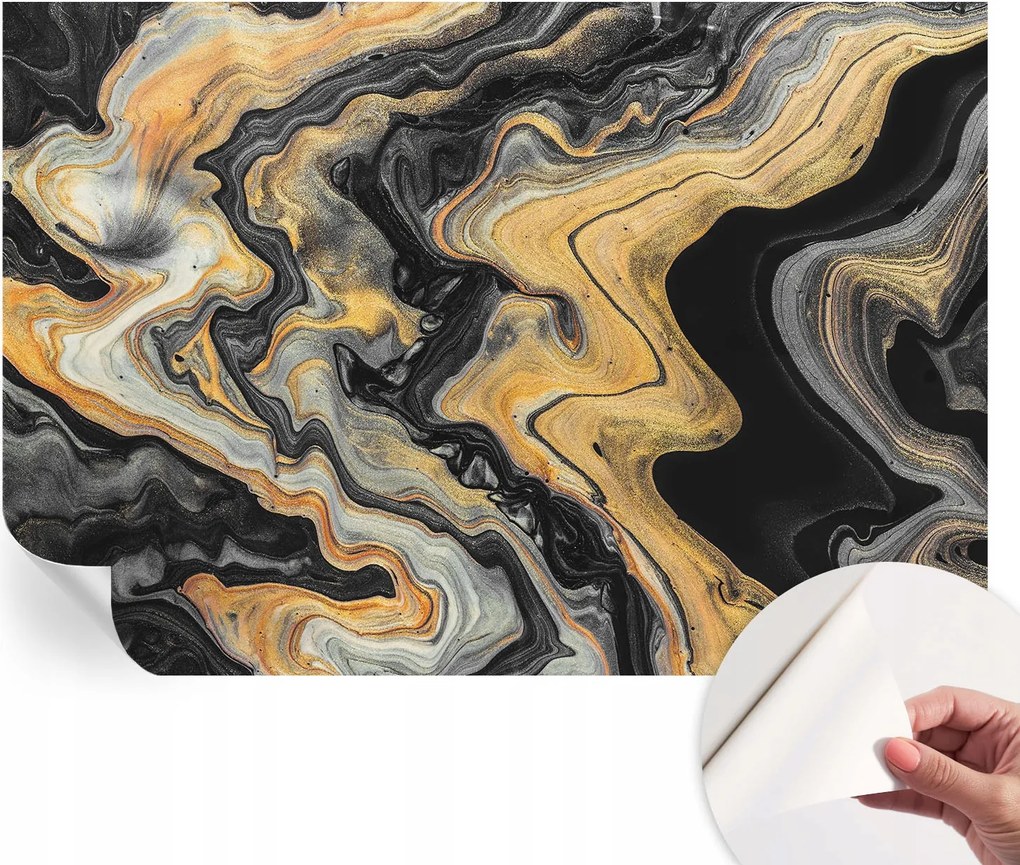 Mosható öntapadós fotótapéta étkezőbe Kaleidoszkóp vonal 152x104 cm