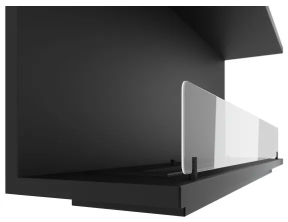 InFire - Beépített BIO kandalló 120x50 cm 3kW fekete