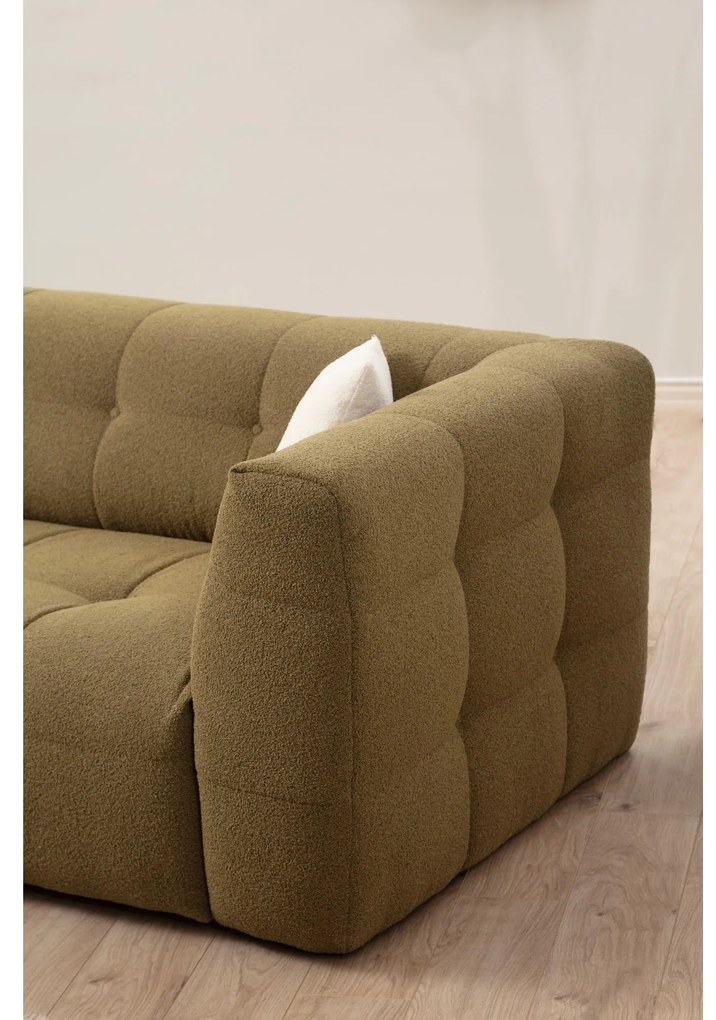 Sarokkanapé Cadellona (B) (khaki). Akció -22%. 1106807