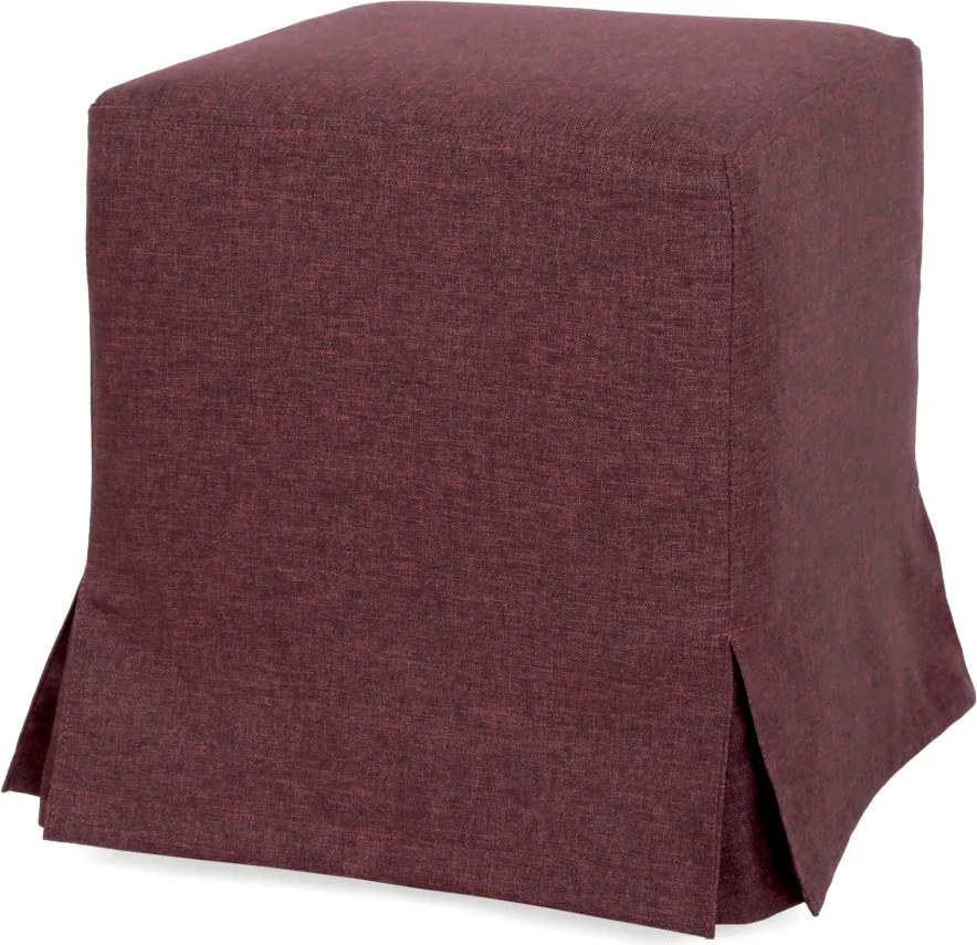 Cube H puff huzattal - S78 szövet - bordó R