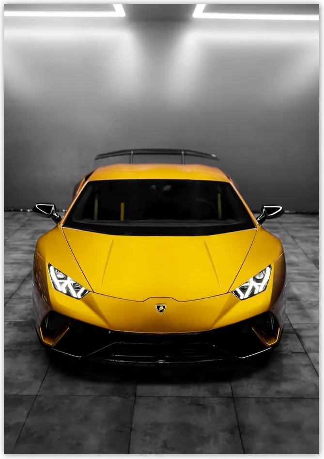 Poszterek 70x100 Sárga sportautó