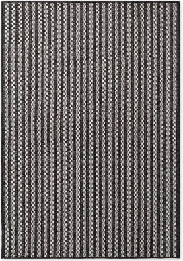 Fekete-krémszínű kültéri-beltéri szőnyeg 120x170 cm Haringey Linley – Ted Baker