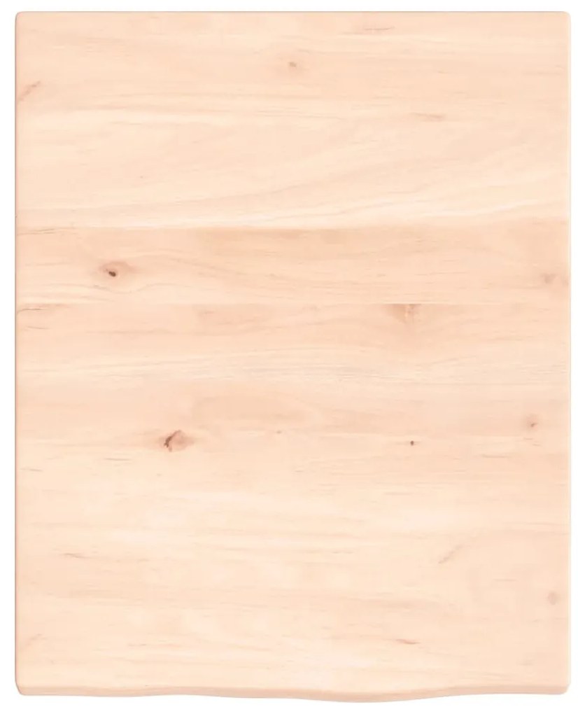 kezeletlen tömör fa fürdőszobai pult 40x50x2 cm