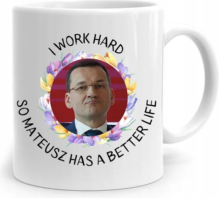 Bögre Politikus Miniszterelnök Mateusz Morawiecki Pis