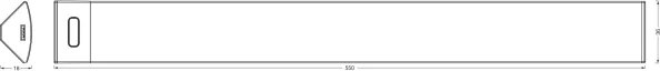 Osram - LED dimmelhető aláépíthető lámpa szenzorral LINEAR ANGLE LED/7,5W/230V fehér
