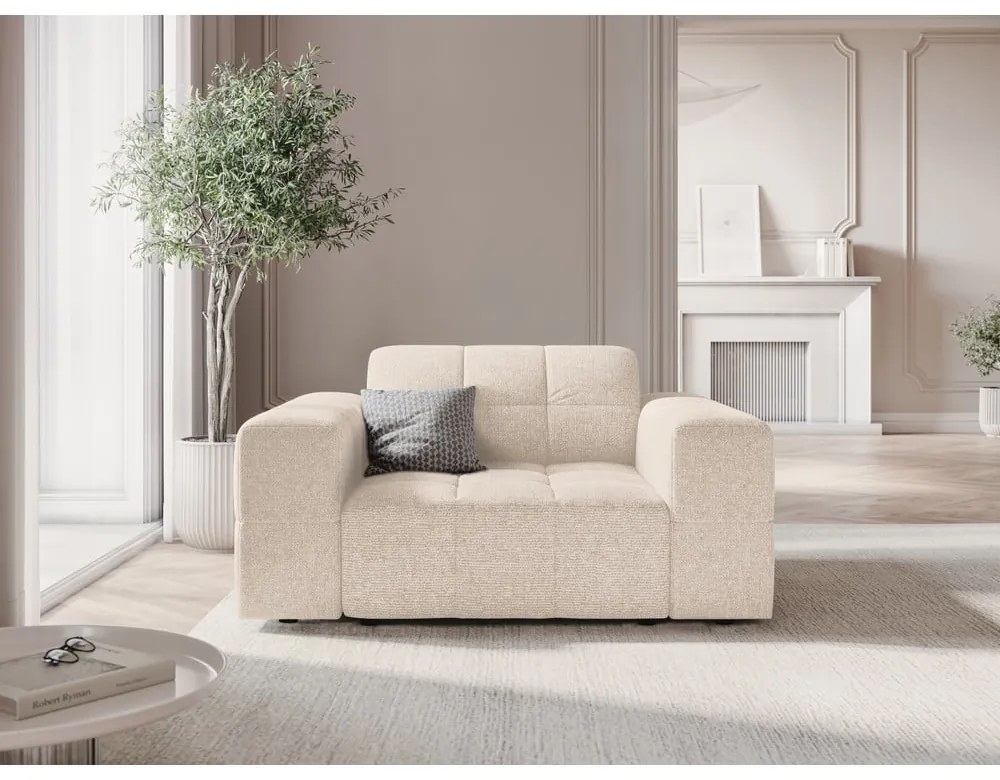 Krémszínű fotel Chicago – Cosmopolitan Design