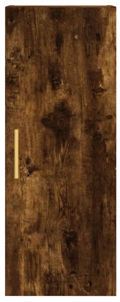 füstös tölgy színű fali szekrény 34,5x34x90 cm