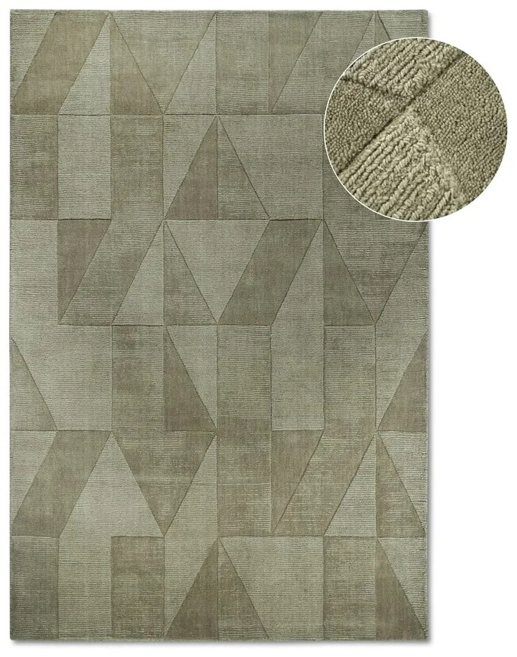 Zöld kézi szövésű gyapjú szőnyeg 160x230 cm Ursule – Villeroy&amp;Boch