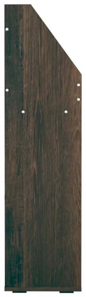 füstös tölgy színű szerelt fa gyerek újságtartó 71x30x114 cm