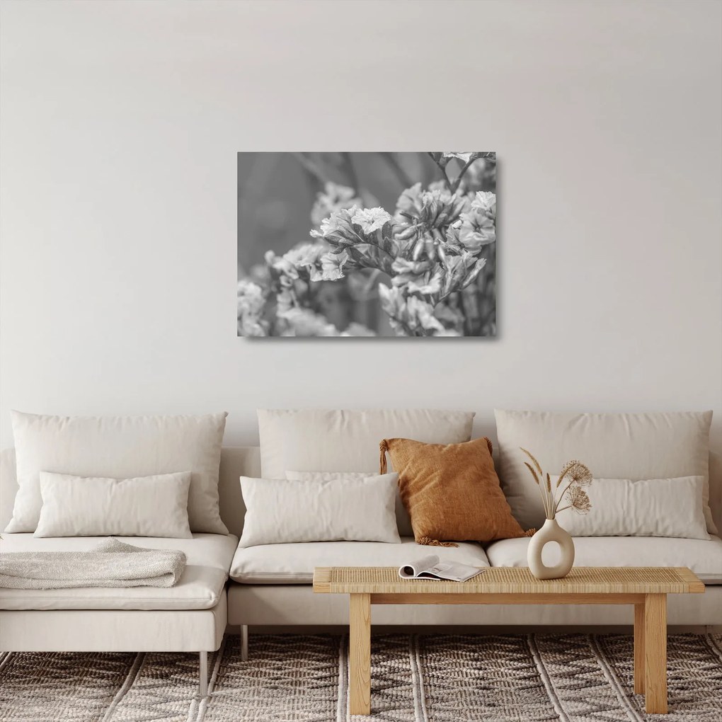 Üveg kép - Szárított virágok (70x50 cm)